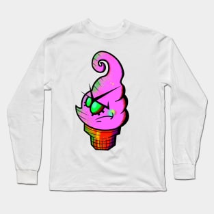 Angry Chibs Soft Serve Ice Cream Long Sleeve T-Shirt